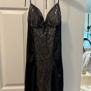 Symphony Black Sequin Mini Dress